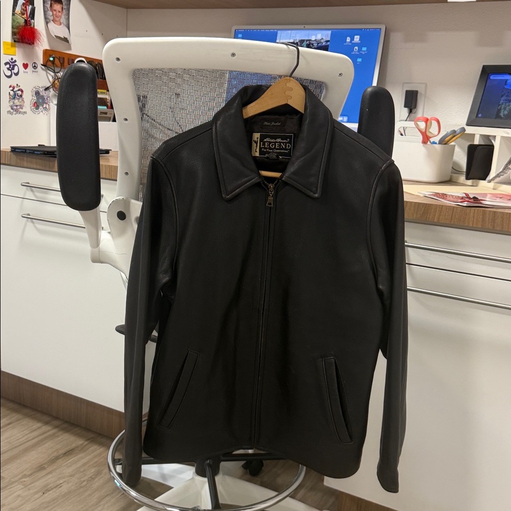 Woman’s Eddie Bauer Legend Black Leather Jacket
